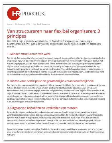 Van structureren naar flexibel organiseren small